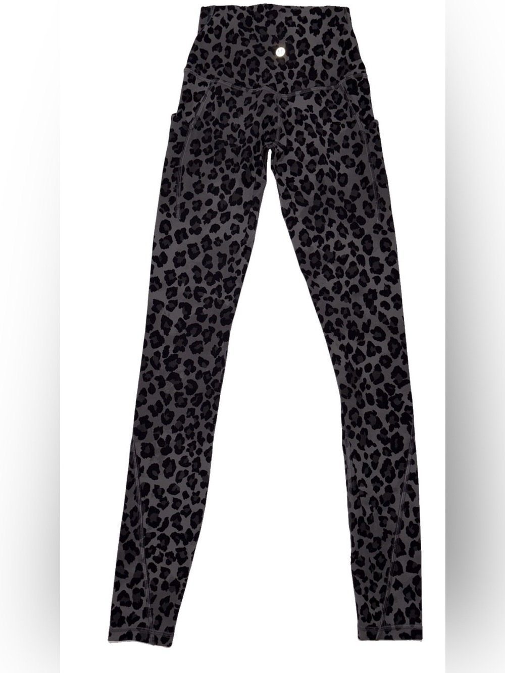 NWT•LULULEMON•SIZE 2•ALIGN HI RISE 28”L PANT*POCKETS•TRUE LEOPARD BLACK MULTI - Picture 3 of 16